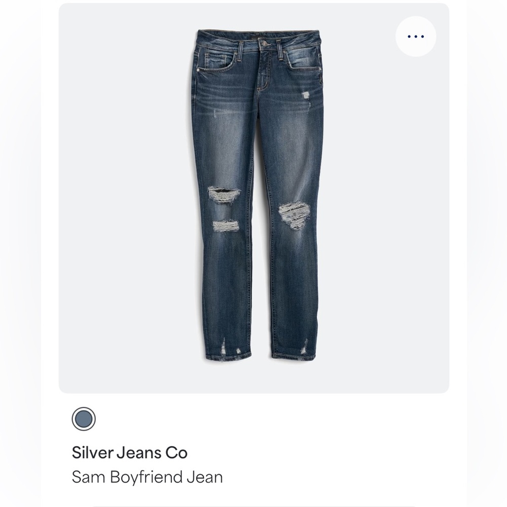 Silver Jeans Women's Blue Boyfriend Jeans